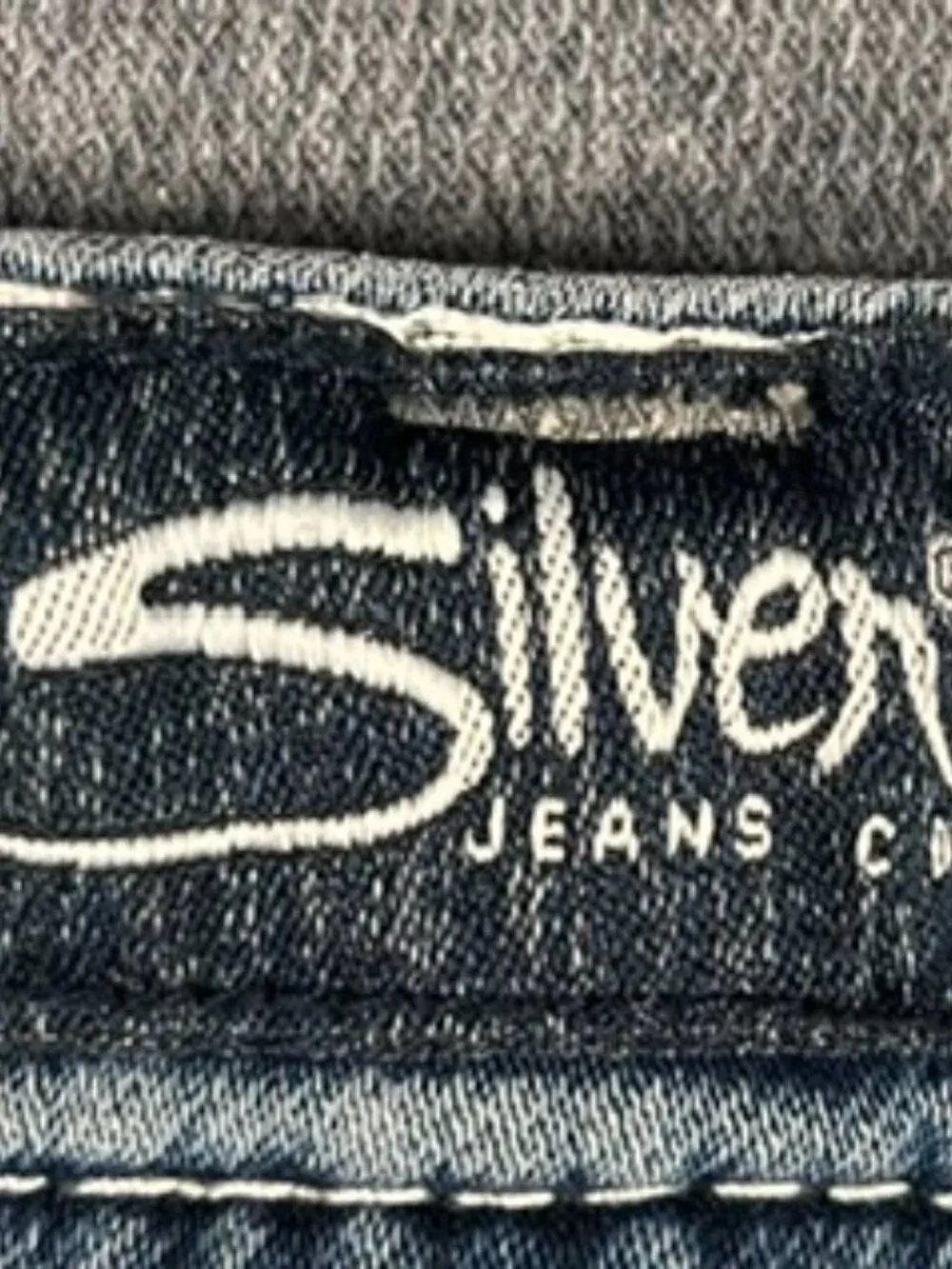 Silver Jeans Co Zac Mens Sz 40x30 Relaxed Fit Straight Leg Light Wash Hvy Stitch